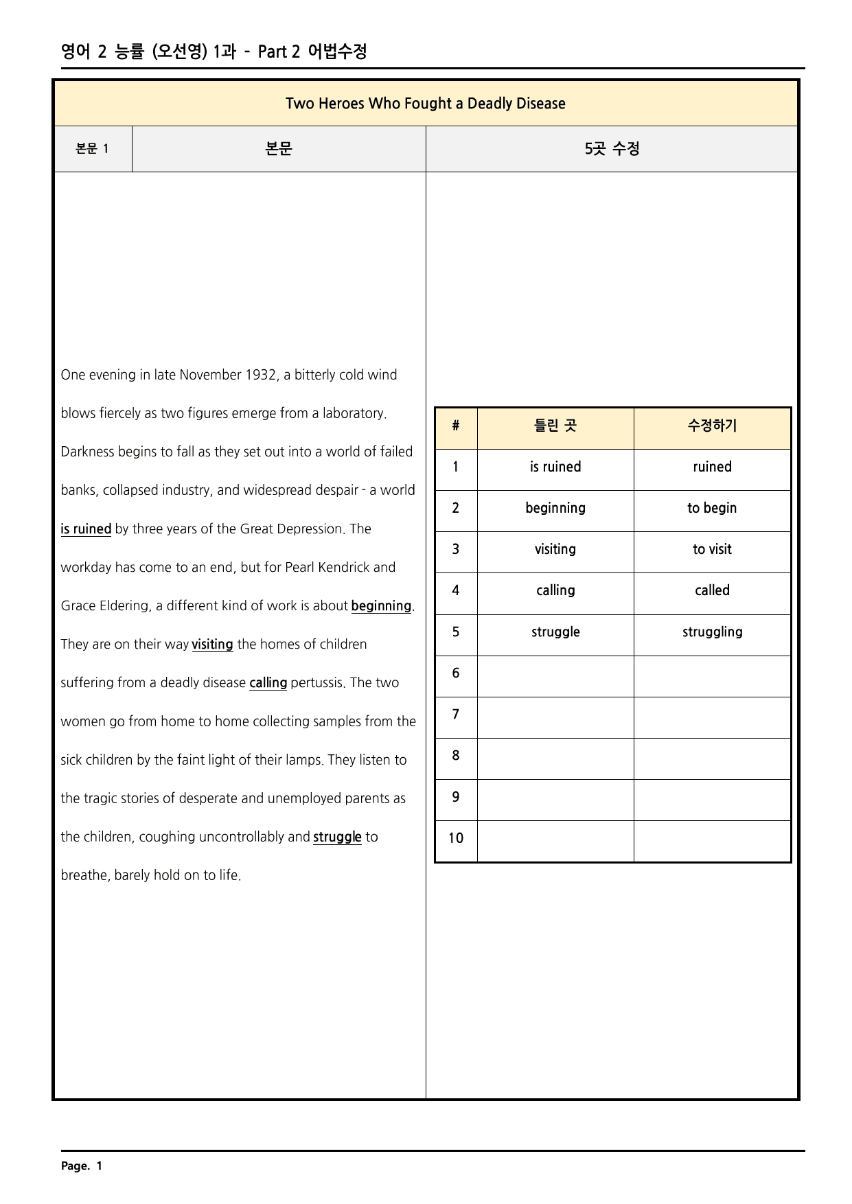 영어2 능률 (오선영) 1과 깔끔한 분석과 완벽한 테스트 (90페이지)_preview_undefined