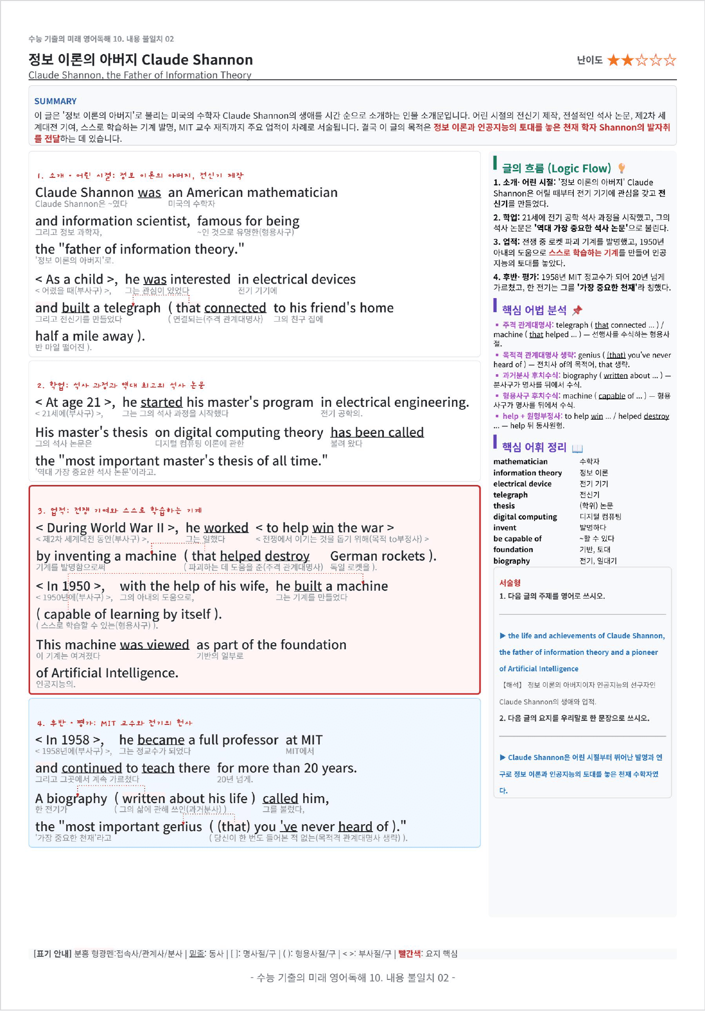 수능 기출의 미래 영어독해 10. 내용 불일치 킹스분석_preview_undefined