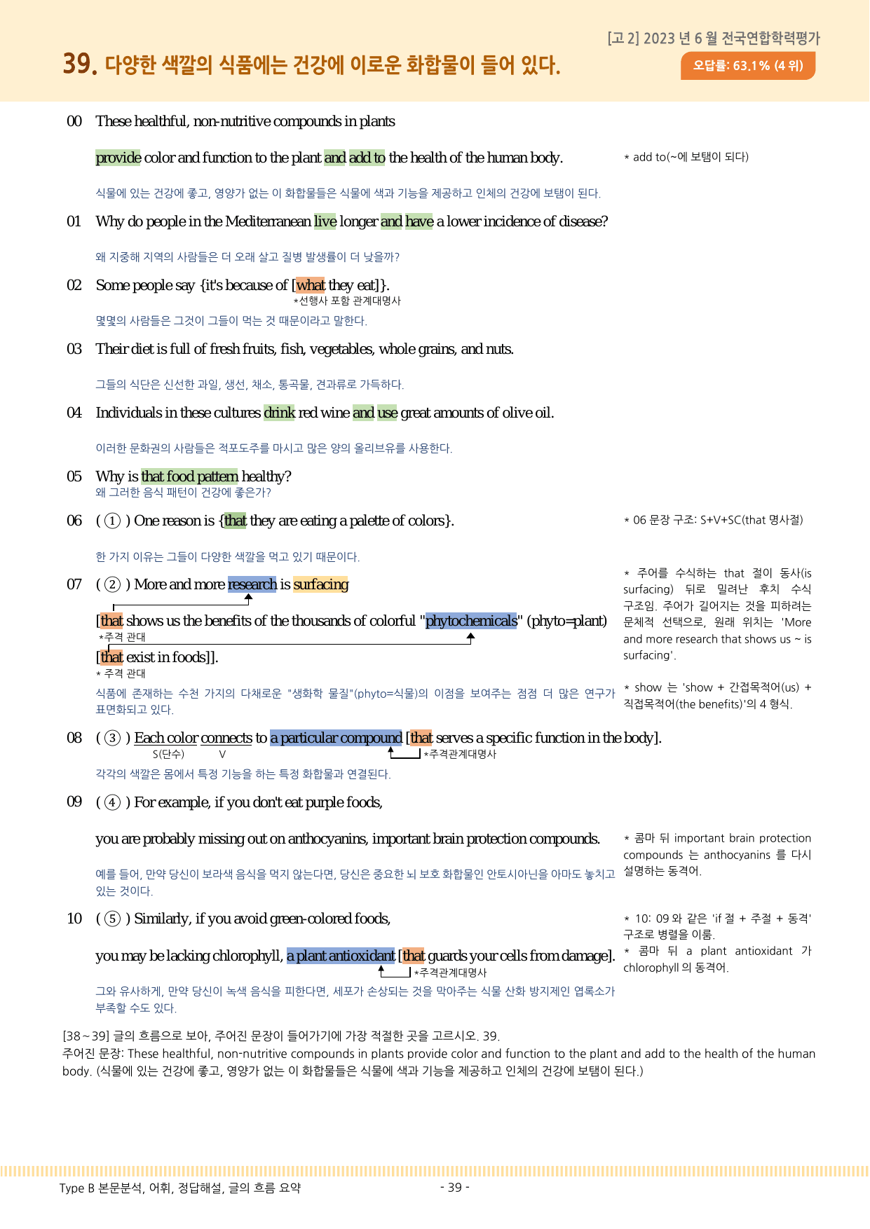 2023년 6월 고2 모의고사 영어 본문분석과 어법 선택 문제_preview_undefined