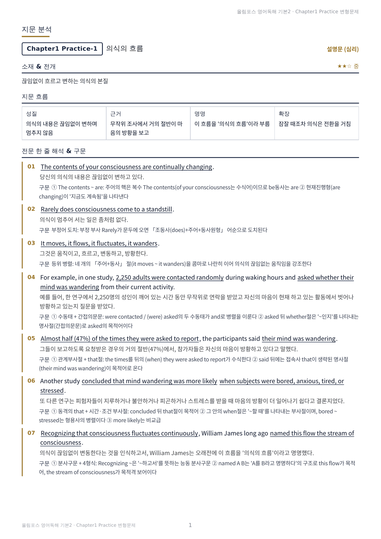 올림포스 영어 독해 기본2 Ch1 서논술형 실전 최적화 변형문제 75제_preview_undefined