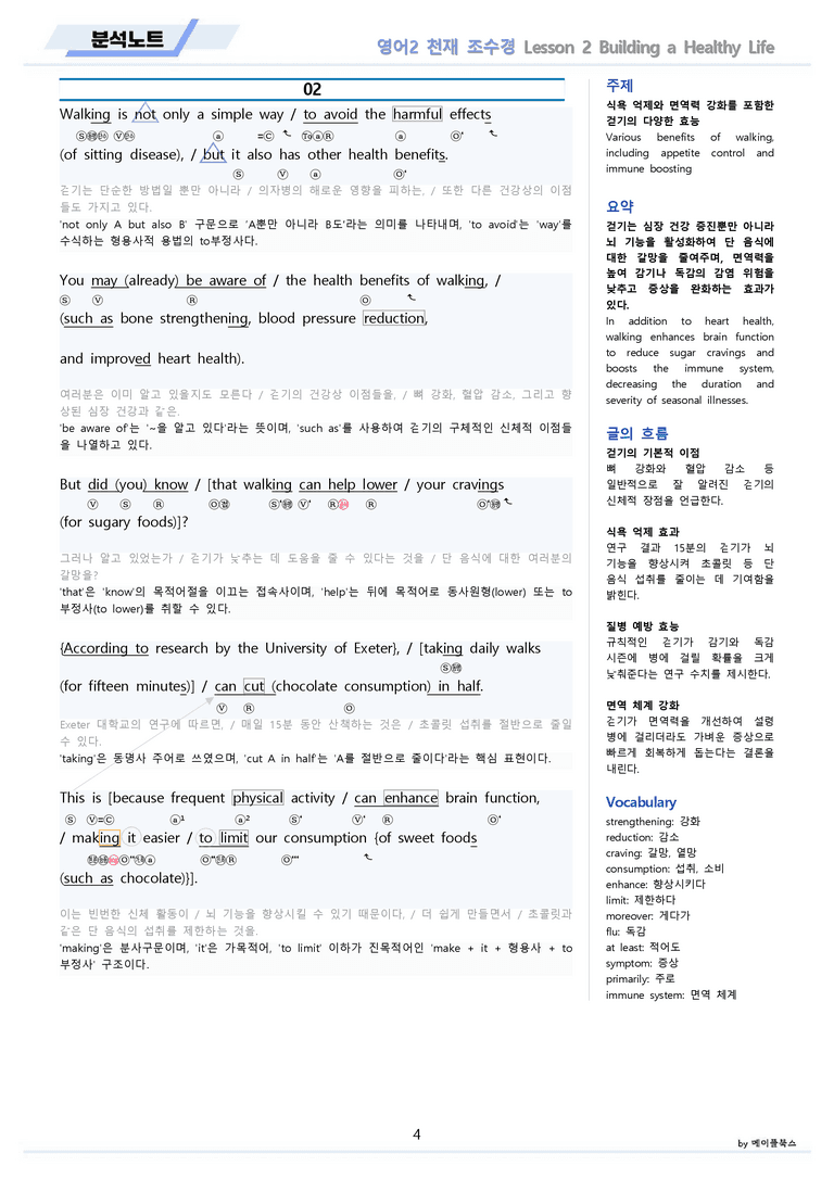 영어2 천재 조수경 분석노트 2강 2과 by 메이플북스 22년 개정_preview_4
