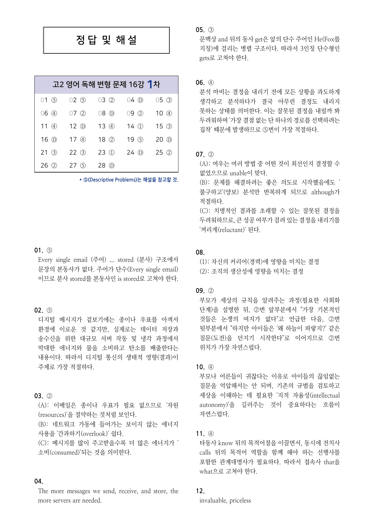 2026년 고2 마더텅 영어 독해 변형문제 16강_preview_undefined
