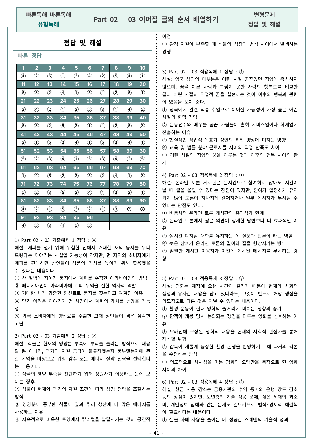 빠바 유형독해 Part02-03 모의고사 유형(객관식) 변형문제 96제_preview_undefined