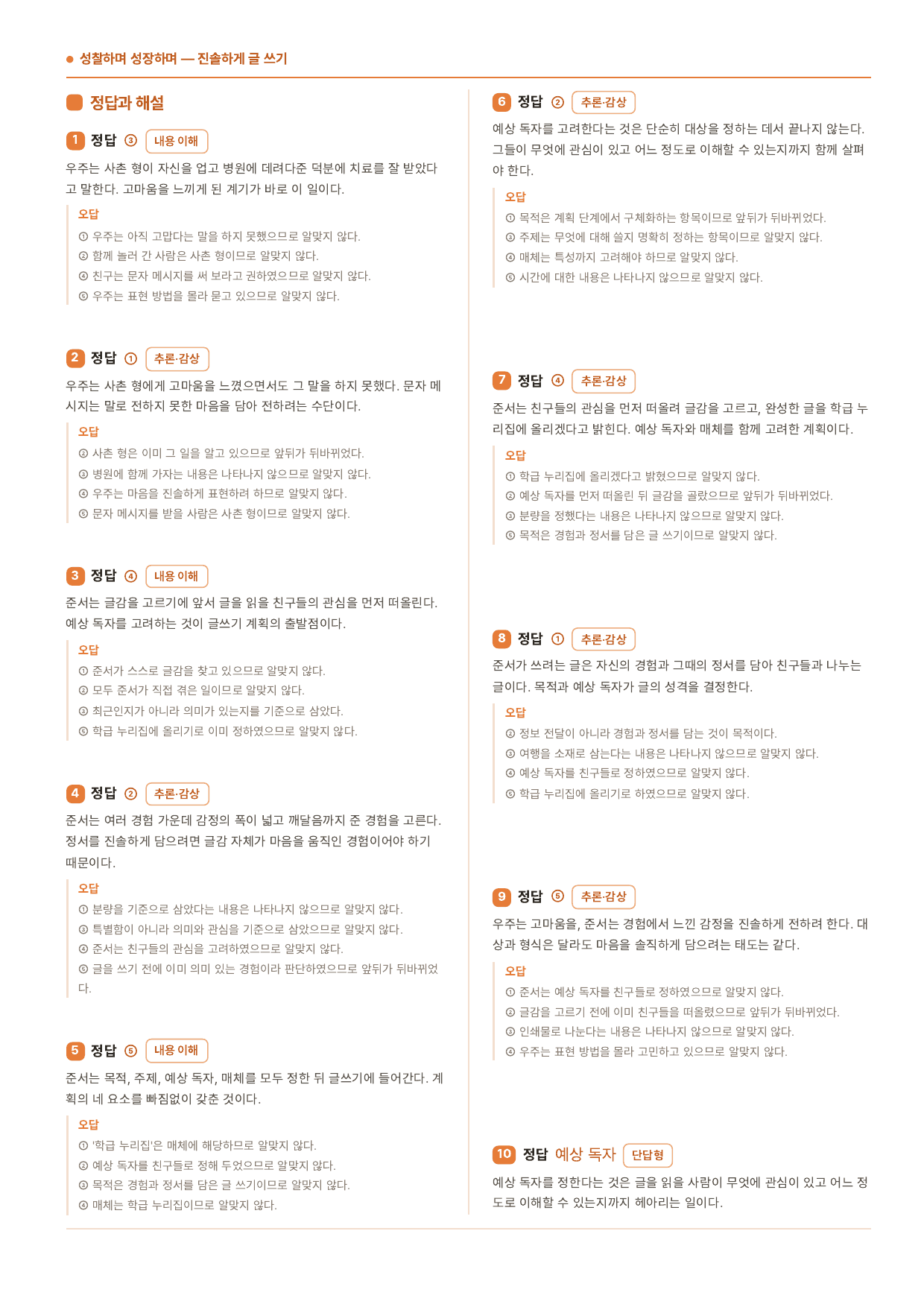 중1국어2학기 1-(2)진솔하게 글쓰기_70제_천재(노)_preview_undefined