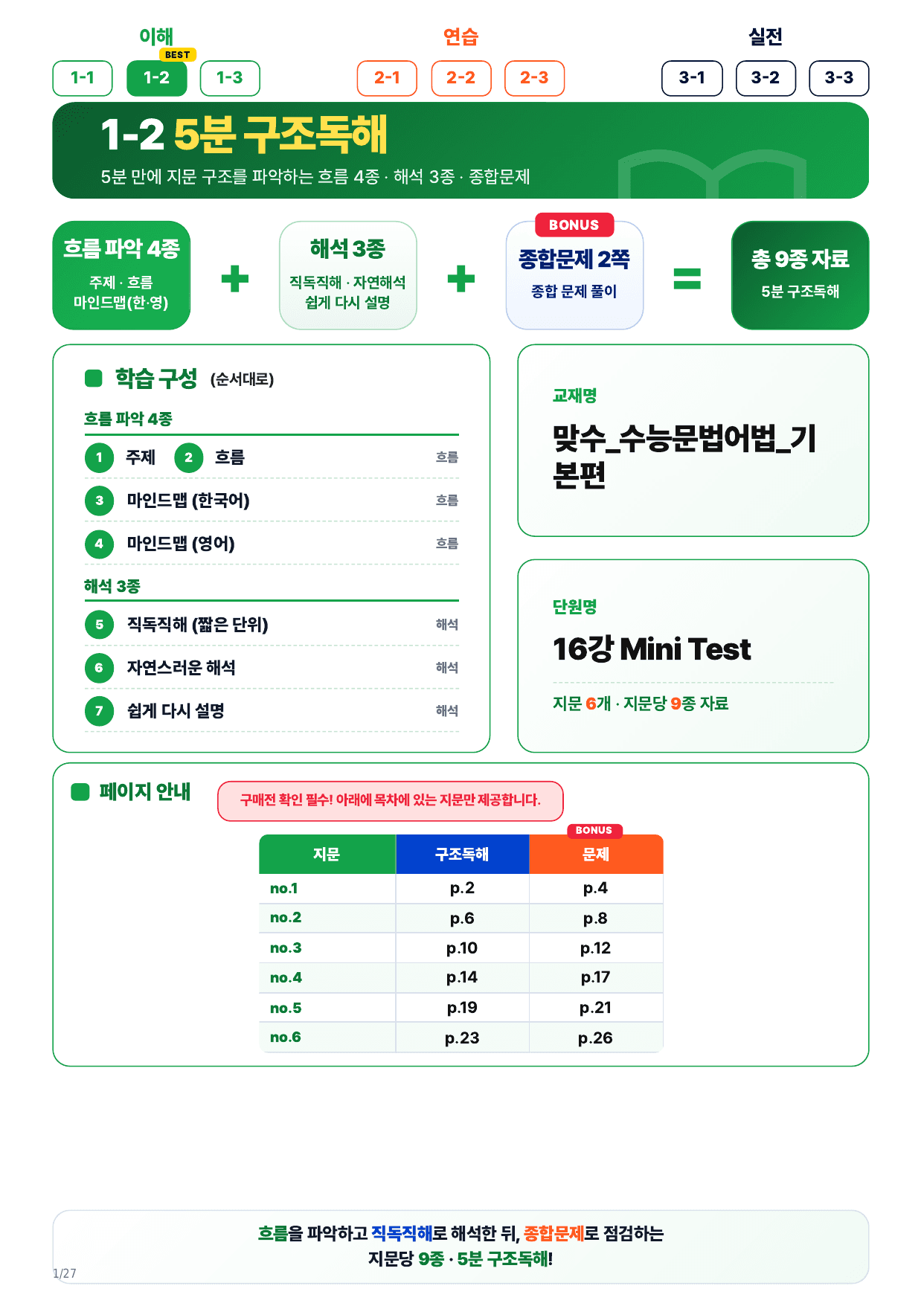 1-2번_맞수 수능문법어법 기본편_16강 Mini Test_6지문_preview_undefined