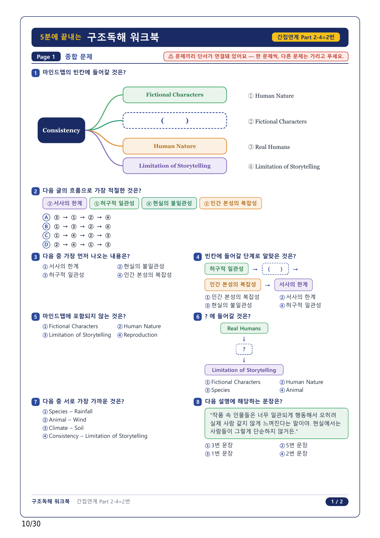 1-2번_수능 1 Up 간접연계 소재편_P2-4_6지문_preview_undefined