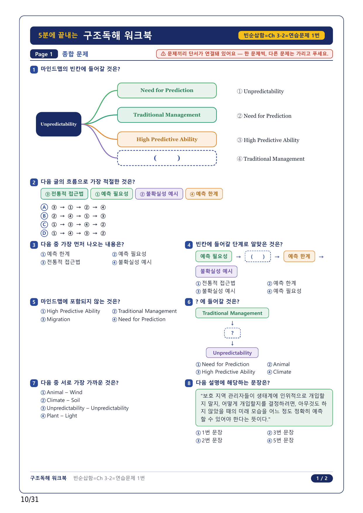 1-2번_수능 1 Up 빈순삽함 유형_CH3-02_6지문_preview_undefined