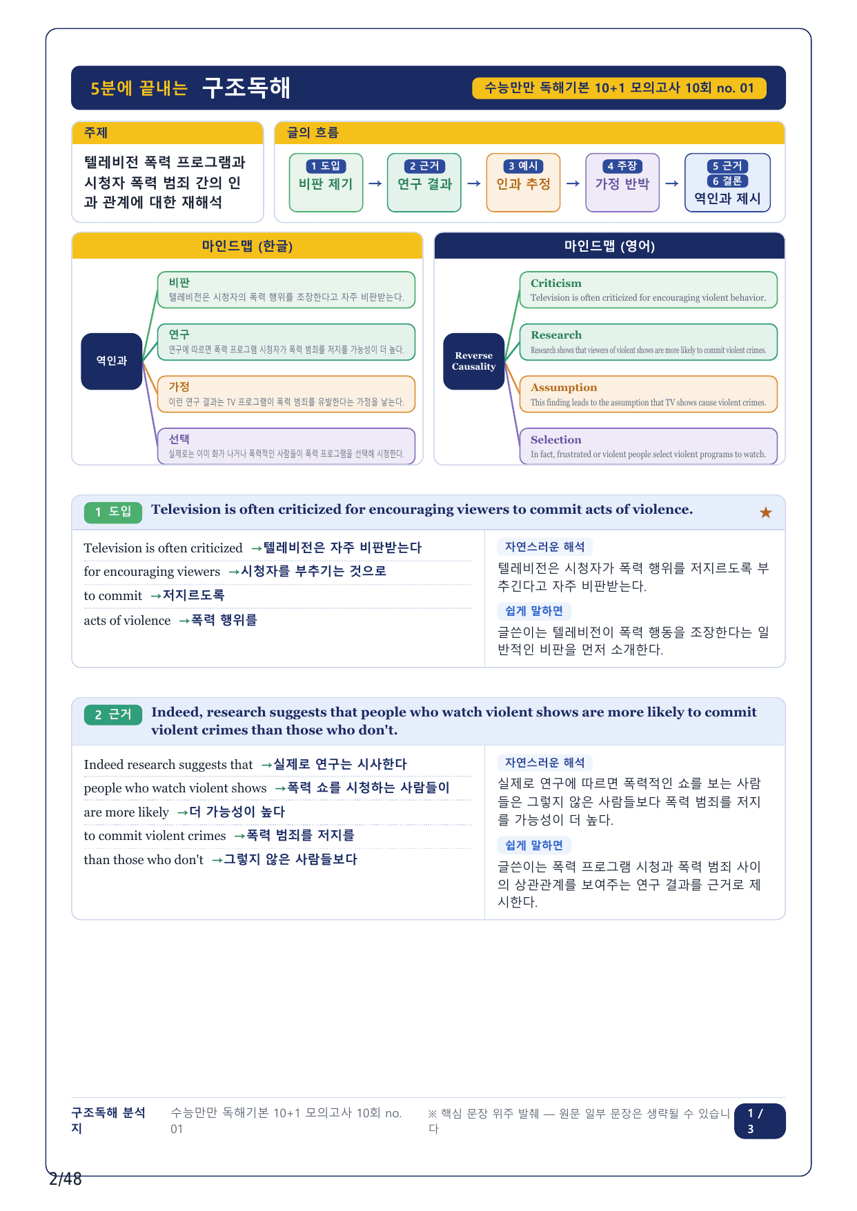 1-2번_수능만만독해 기본 10+1회_10회_11지문_preview_undefined
