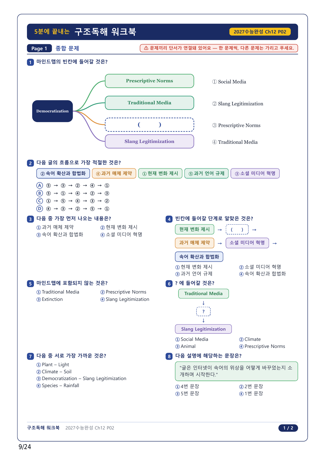 1-2번_수능완성 영어(2027)_CH12_5지문_preview_undefined