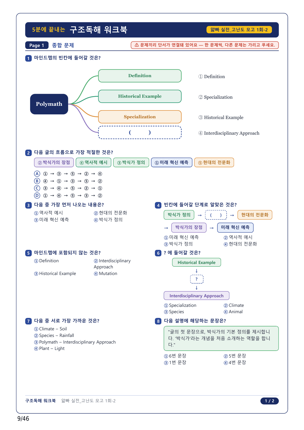 1-2번_얇빠독해 실전 미니모고 10+2회_고난도 1회_10지문_preview_undefined