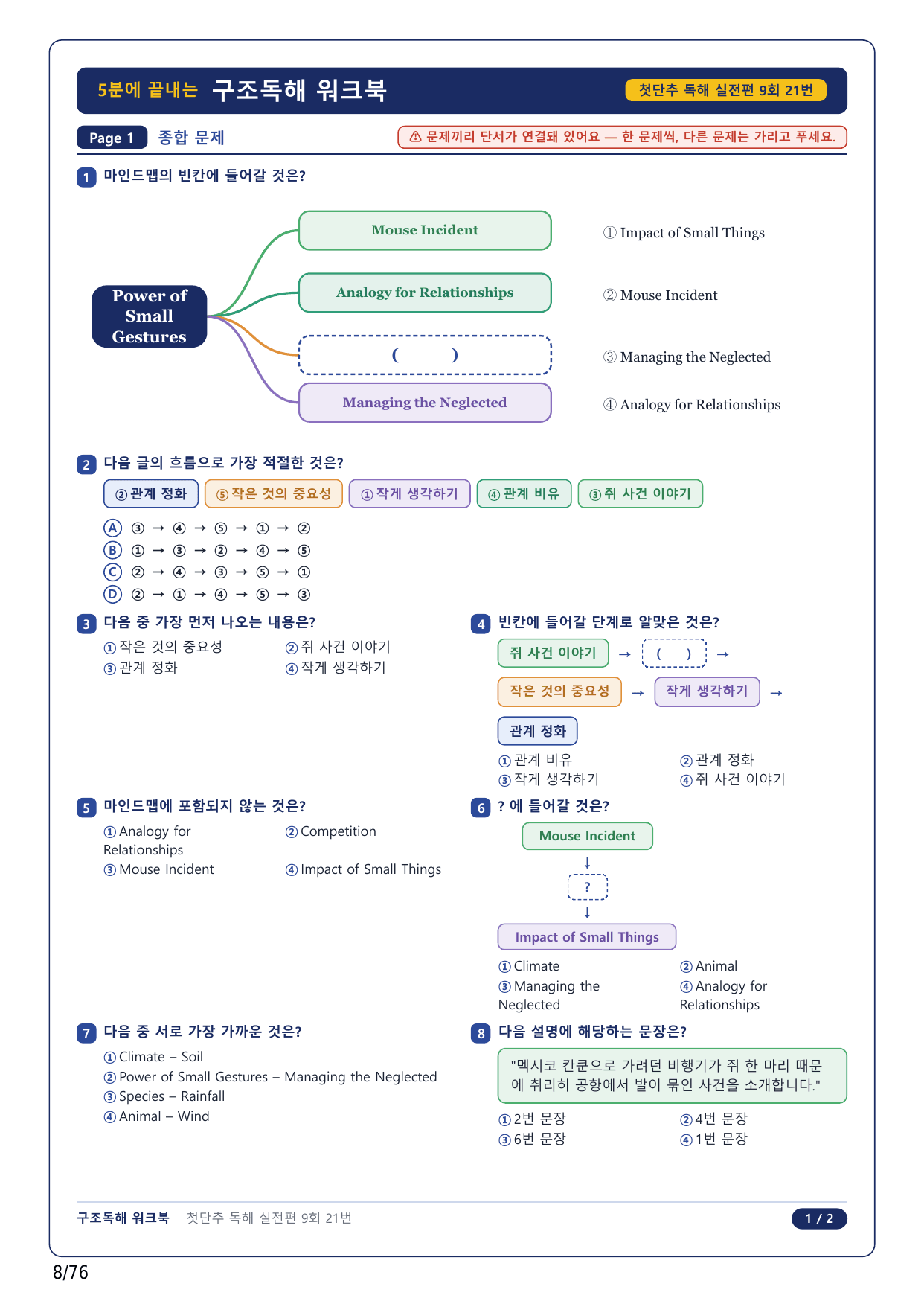 1-2번_첫단추 독해 실전편_실전 9회_17지문_preview_undefined