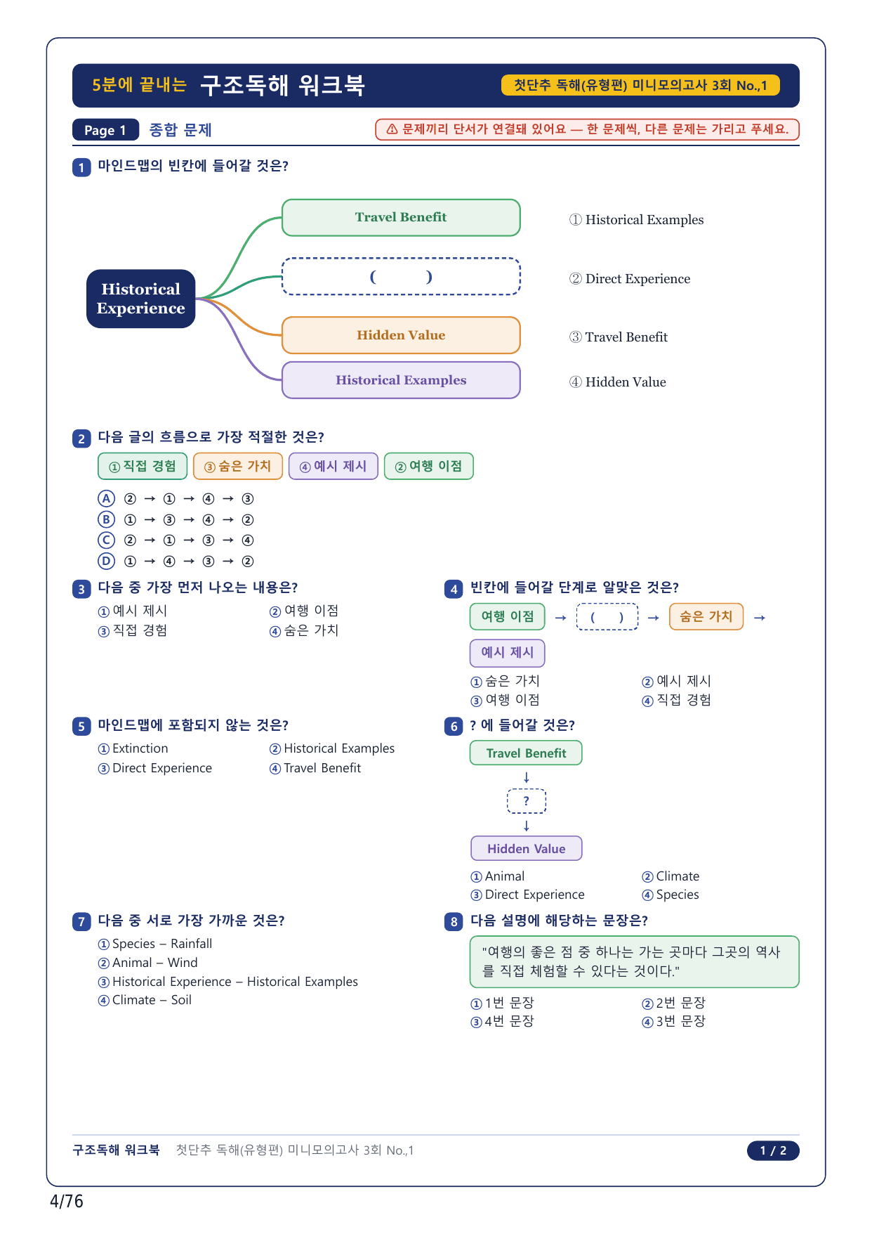 1-2번_첫단추 독해 유형편_미니 모고 3_18지문_preview_undefined