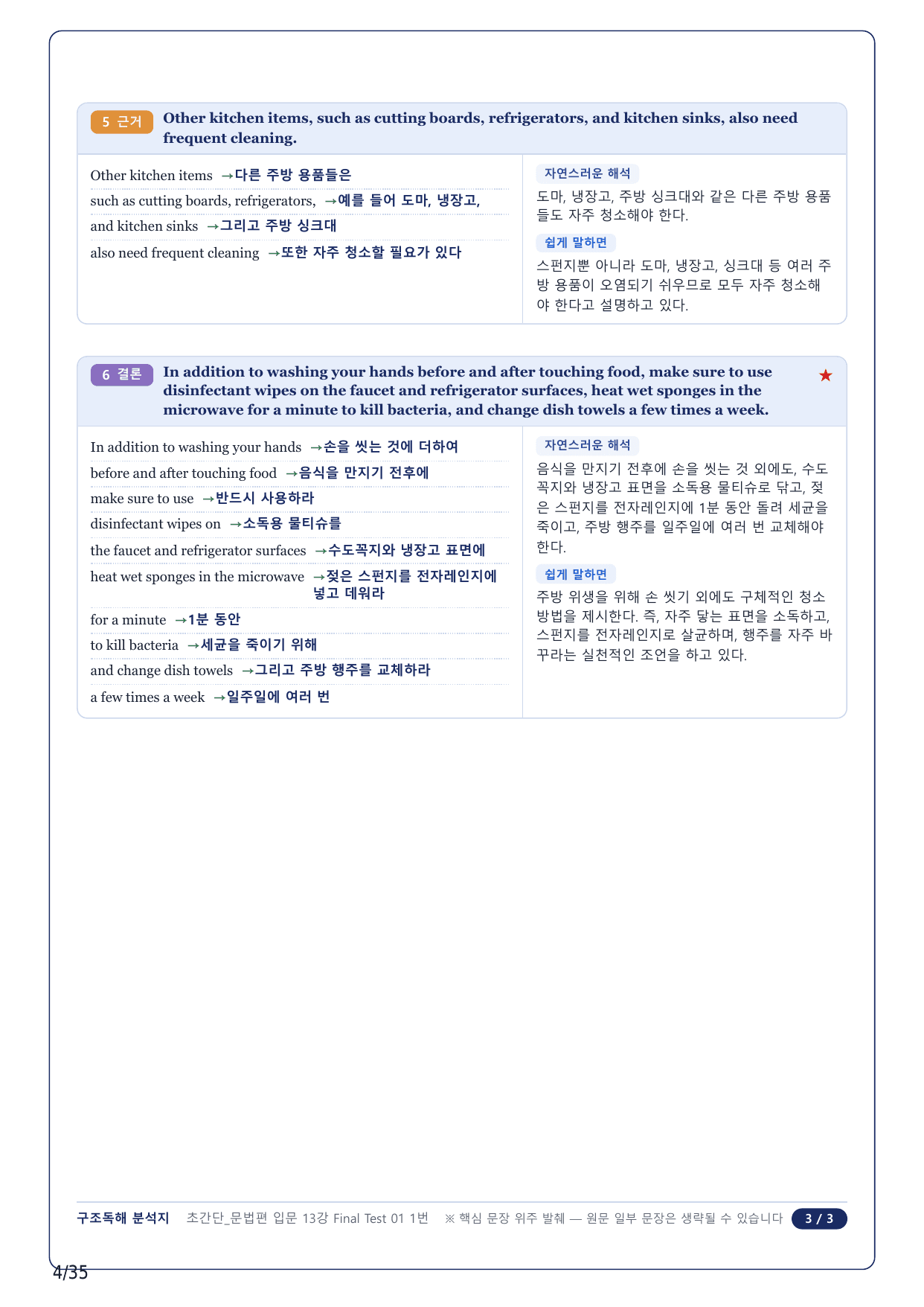1-2번_초간단 문법편 입문_Final Test 1_8지문_preview_undefined