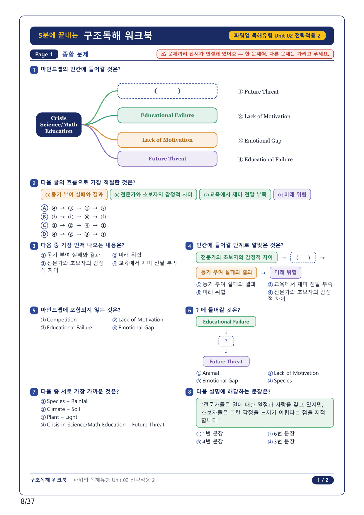 1-2번_파워업 독해 유형편_U2_8지문_preview_undefined