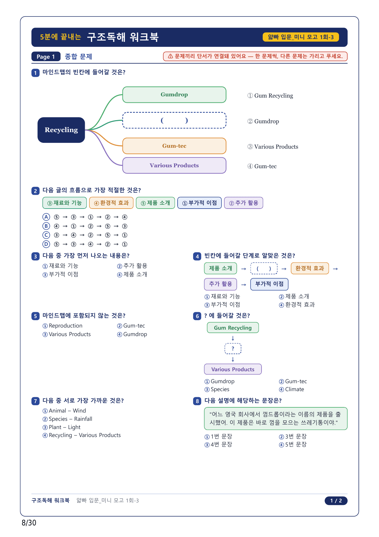 1-2번_얇빠독해 입문 미니모고 10+2회_01회_7지문_preview_undefined