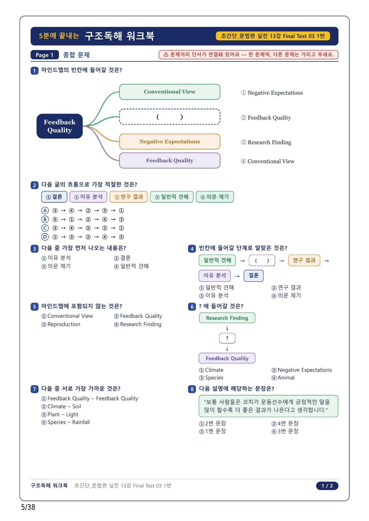 1-2번_초간단 문법편 실전_Final Test 3_8지문_preview_undefined