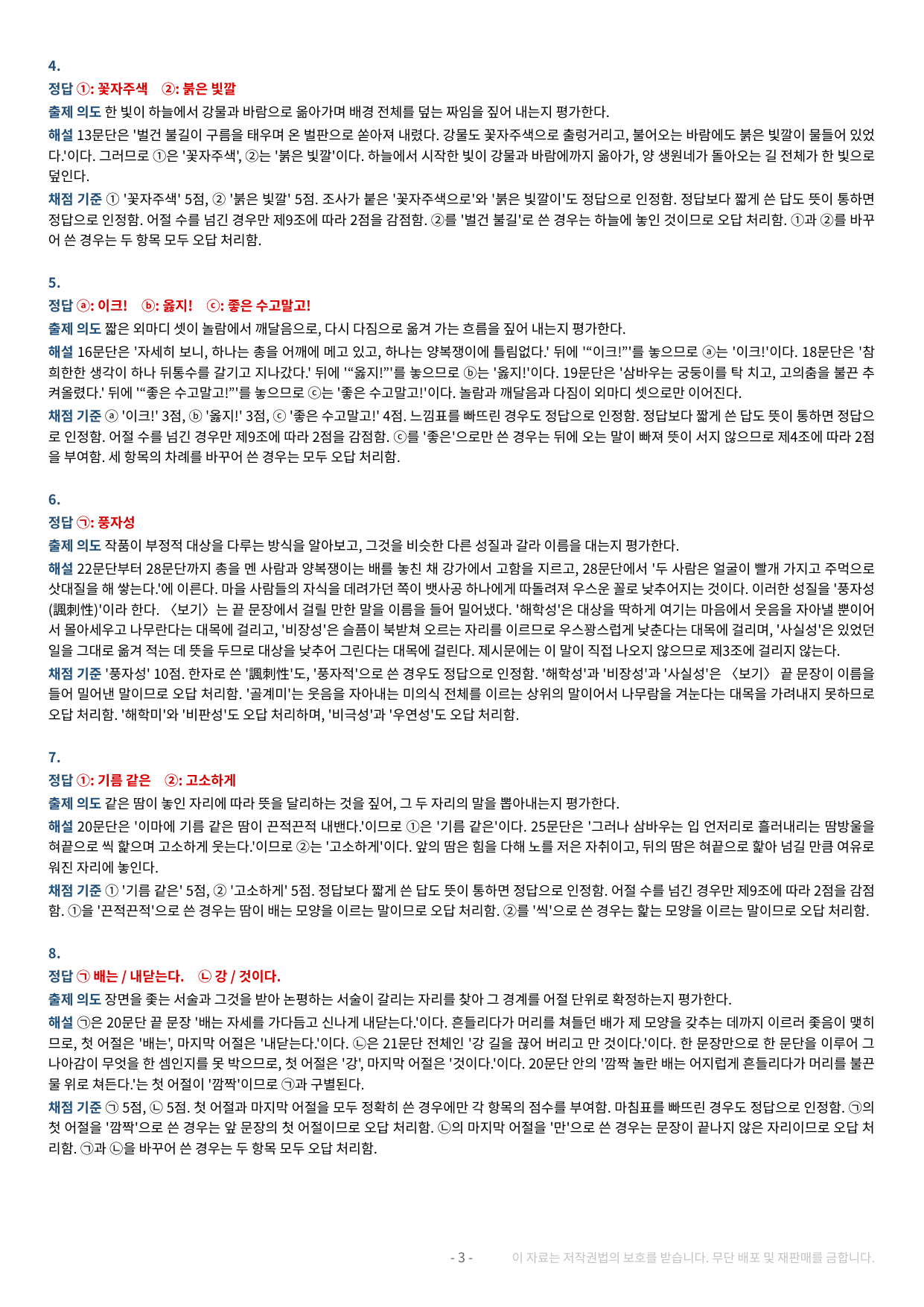 2027 수특 문학 2부 현대소설 약술형 논술 전체 가천/국민/서경 등_preview_undefined