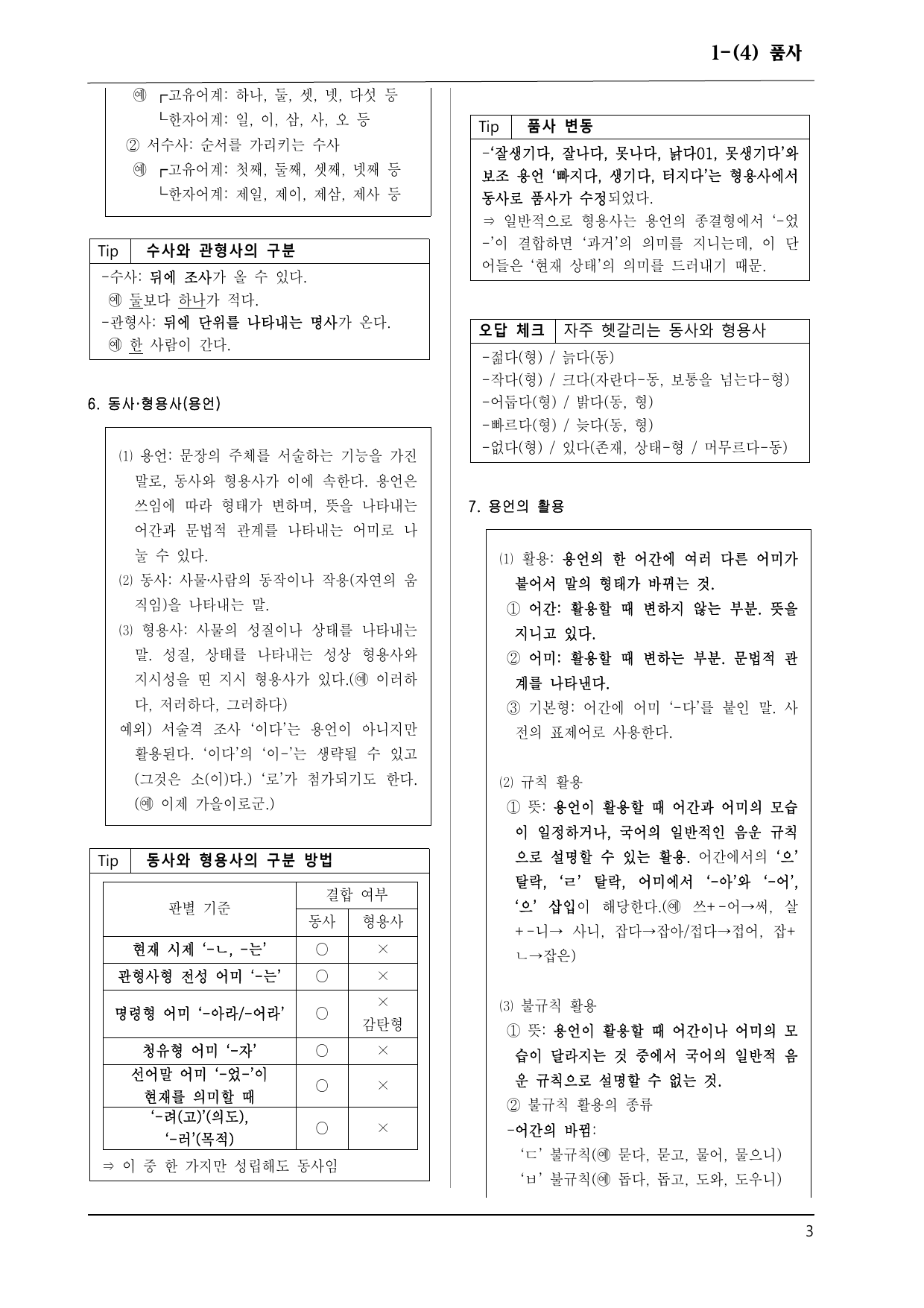 동아 화언 1-(4) 품사 100제_preview_undefined