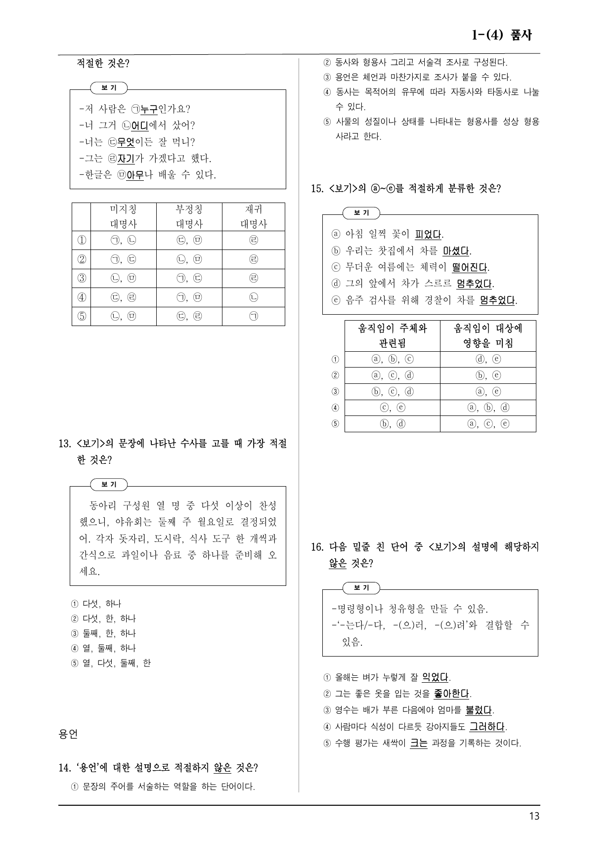 동아 화언 1-(4) 품사 100제_preview_undefined
