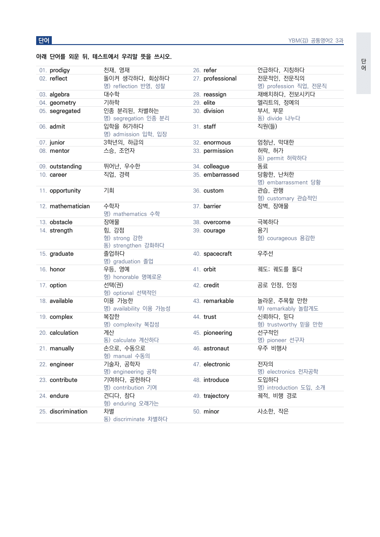 고1 공통영어 2 YBM(김) 3과 워크북 by 시대인재 이현우T_preview_undefined