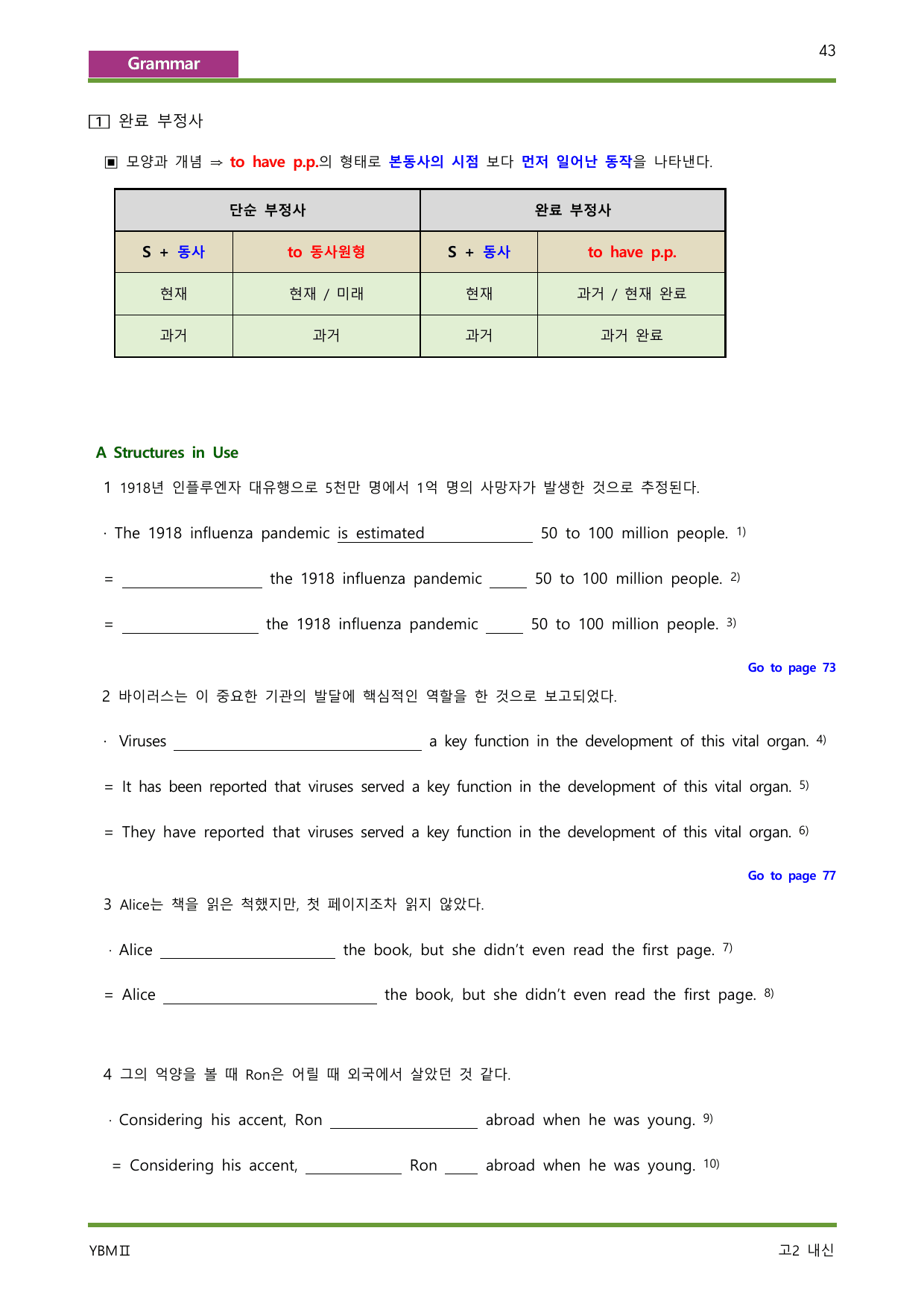 YBM영어Ⅱ 박준언 3단원 각 지문 모든 유형의 문제를 담은 최고의 교재_preview_undefined