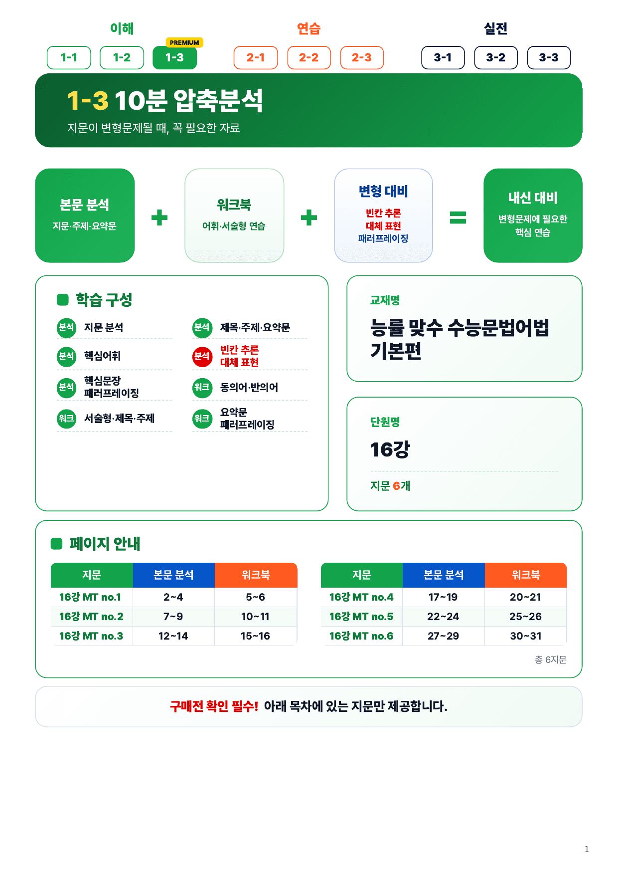1-3번_맞수_문법어법_기본편 16강_6지문_preview_undefined