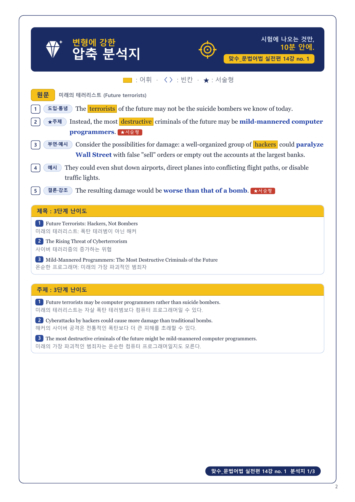 1-3번_맞수_문법어법_실전편_14강_6지문_preview_undefined