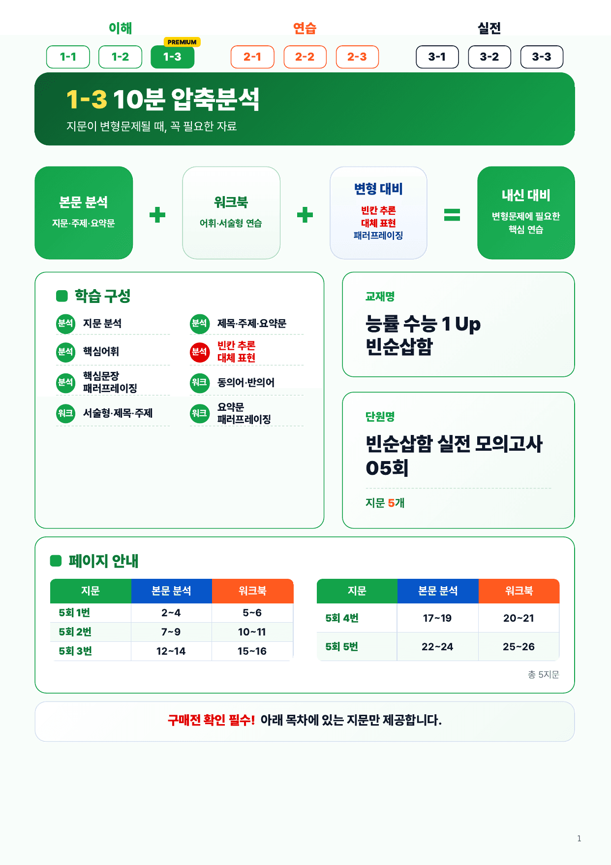 1-3번_수능UP_빈순삽함_실전모의 5회_5지문_preview_undefined