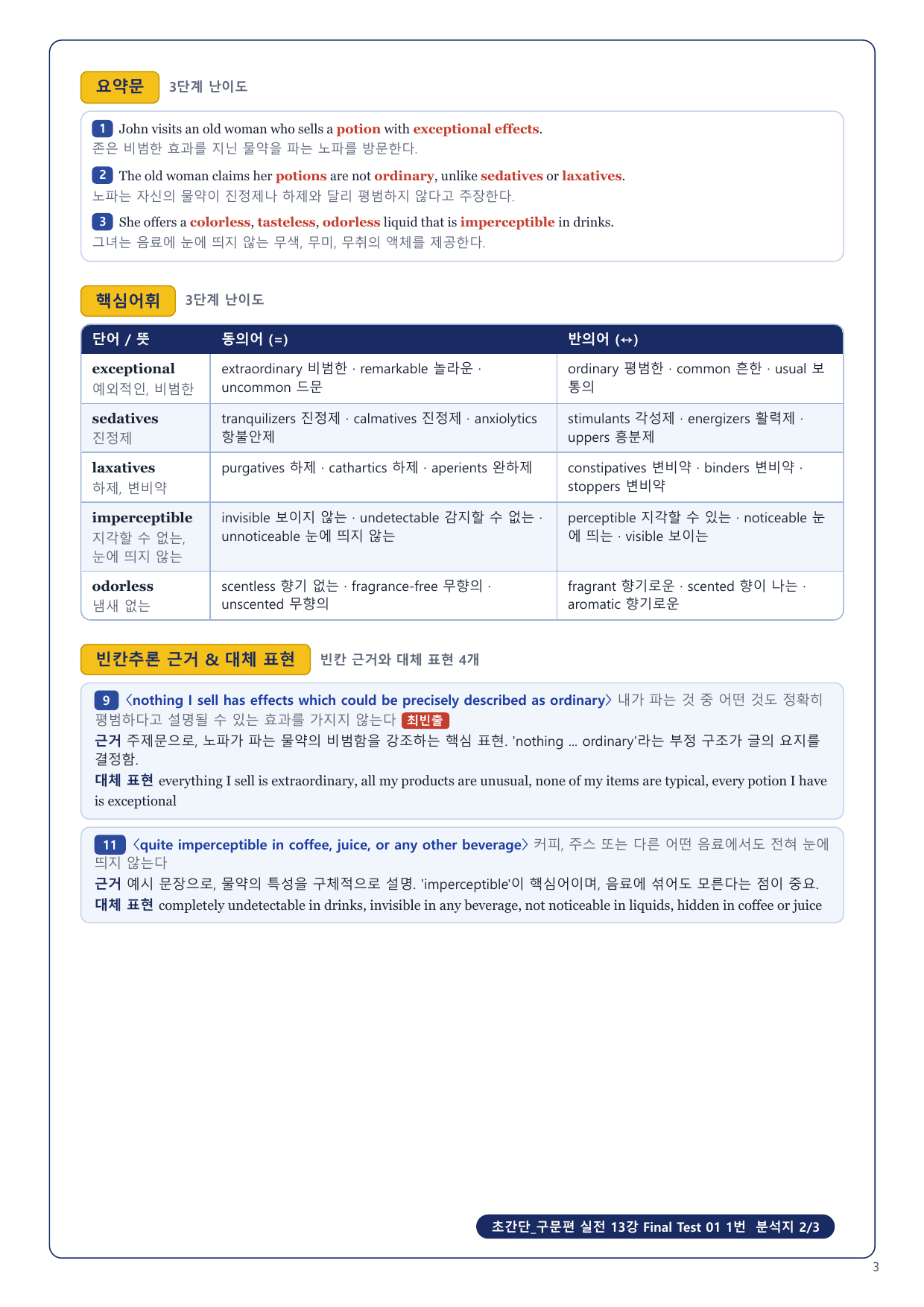 1-3번_초간단_구문편_실전_Final Test 3회_6지문_preview_undefined