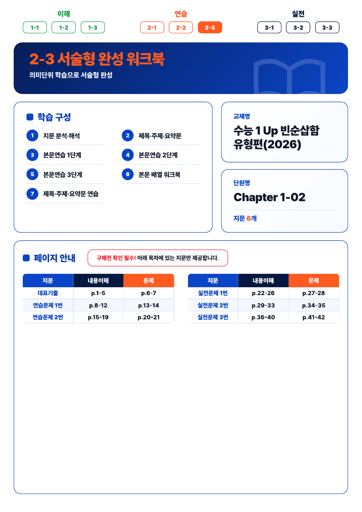 2-3번_수능UP_빈순삽함_Ch1-2_6지문_preview_undefined