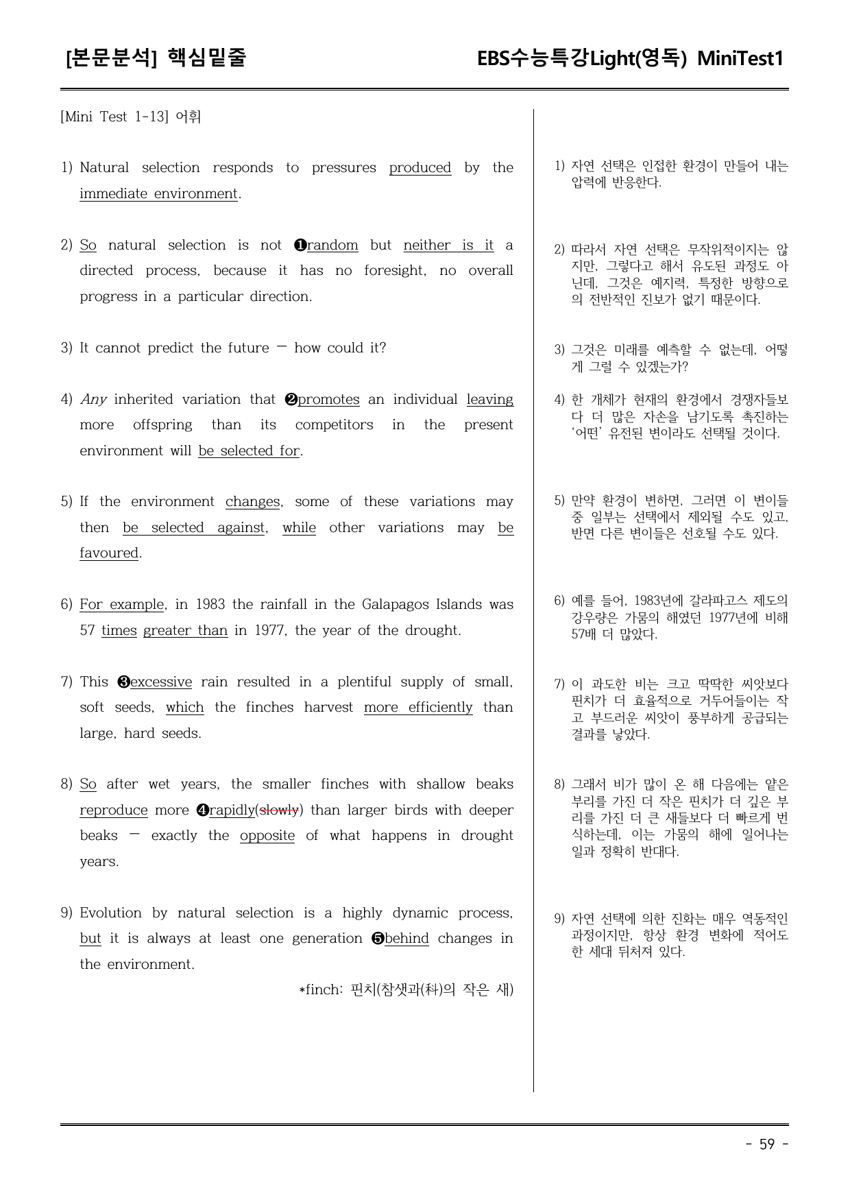 EBS수능특강Light (영독) MiniTest 1 어휘+워크북+기본변형_preview_undefined