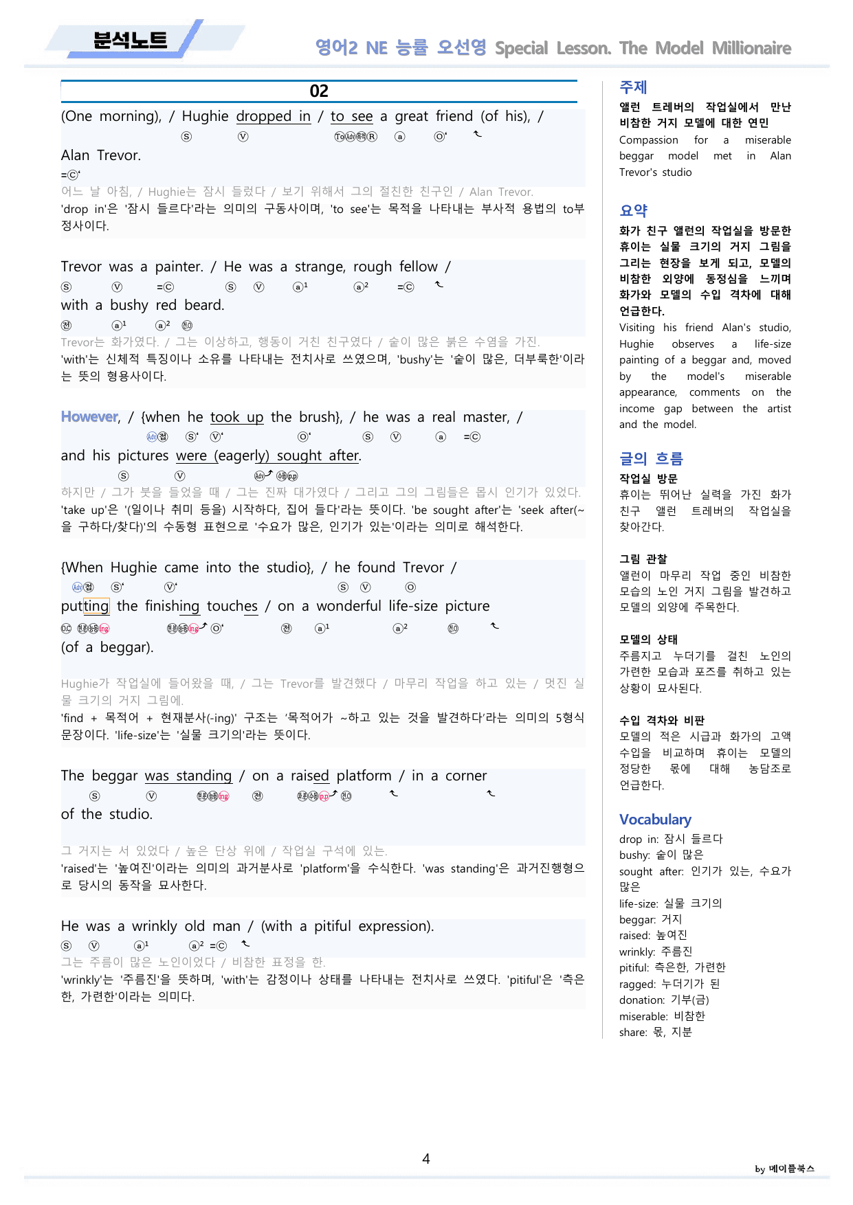 영어2 능률 NE 오선영 분석노트 special lesson 스페셜 레슨_preview_undefined