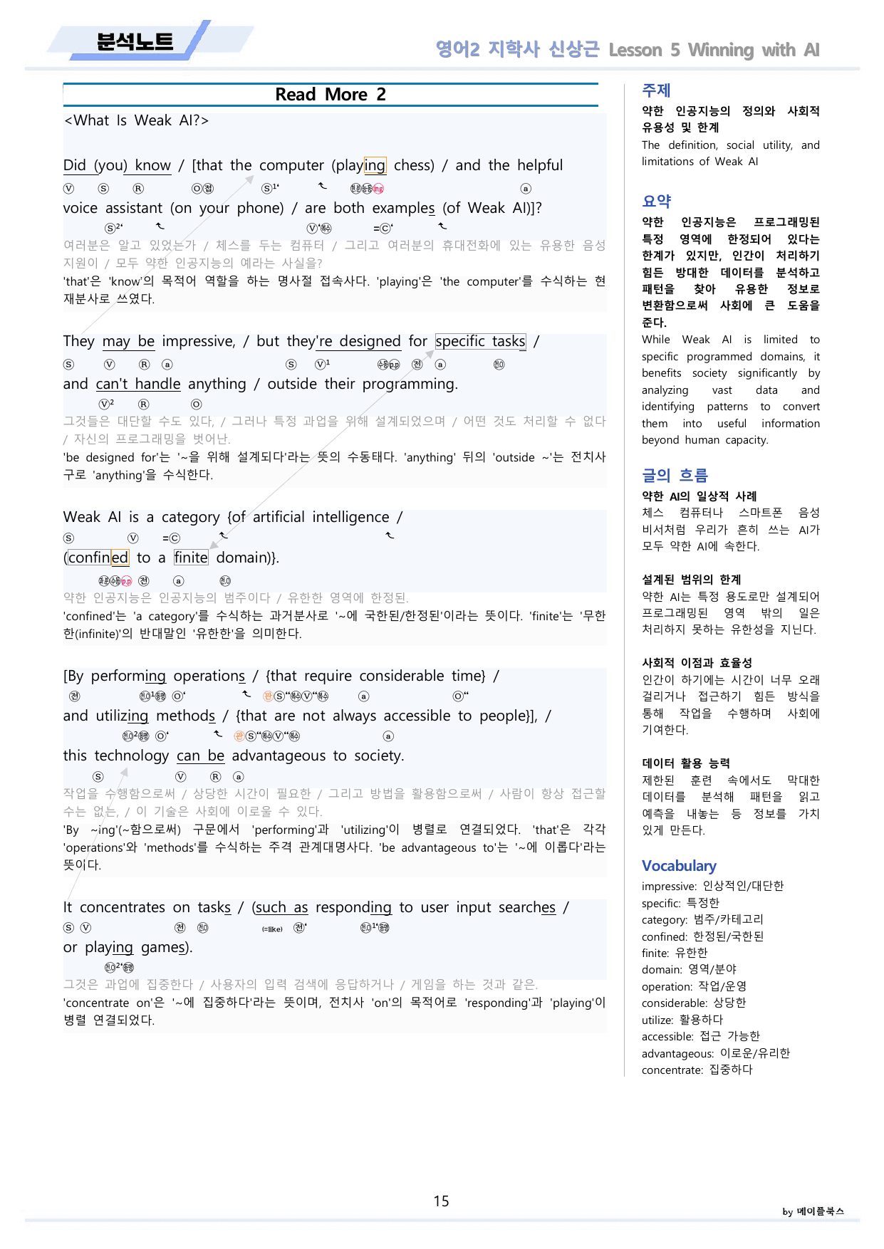 영어2 지학사 신상근 분석노트 5강 5과 by 메이플북스 22년 개정_preview_undefined