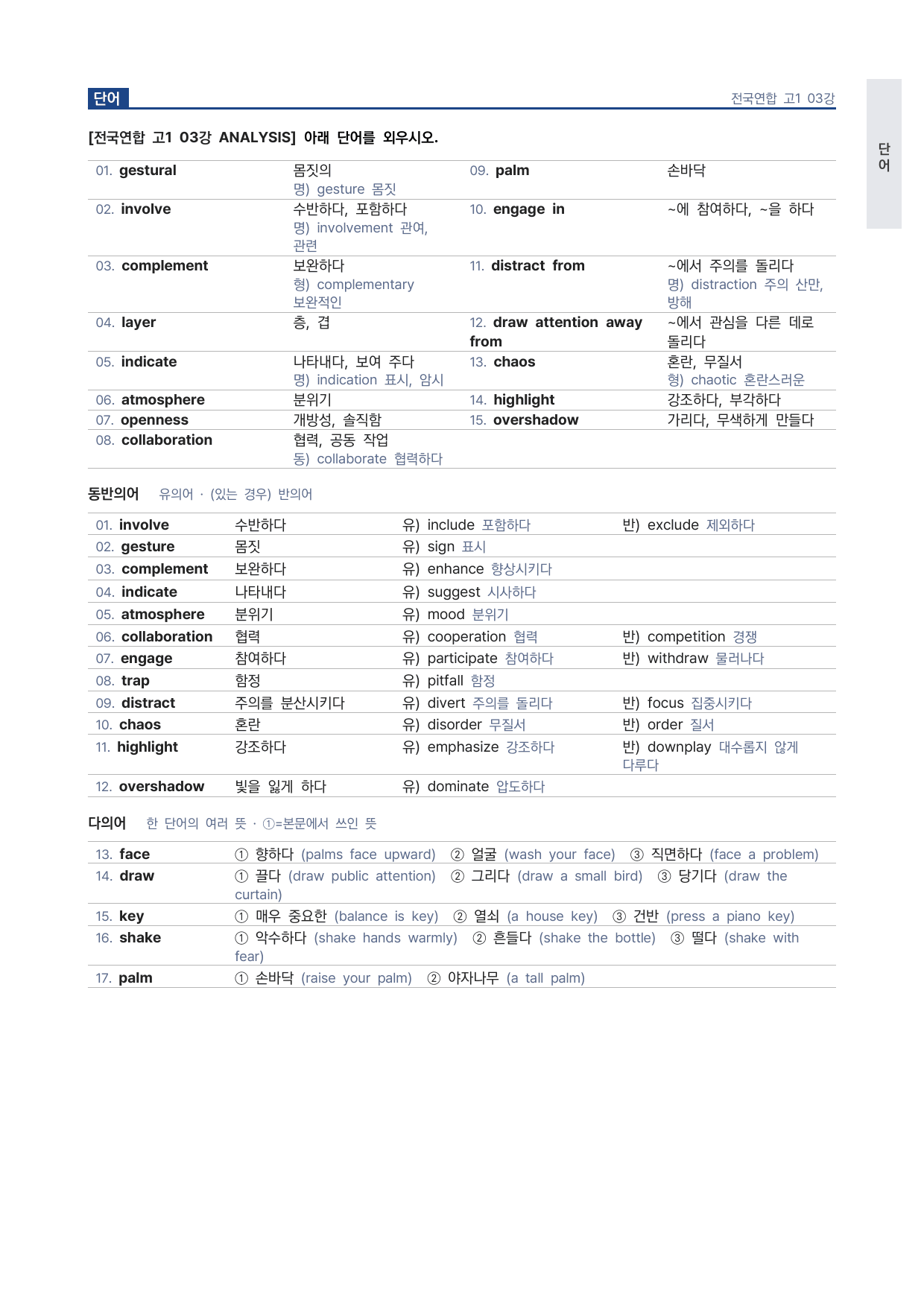 올림포스 전국연합학력평가 기출문제집 영어독해 고1 3강 워크북 by 시대인재 이현우T_preview_undefined