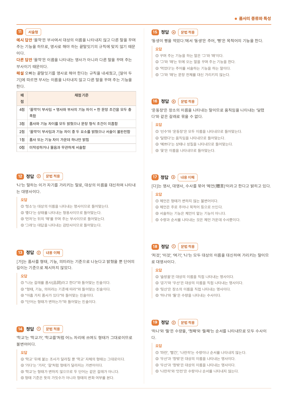 중1국어 2학기 비상(박) 2-(1)품사의 종류와 특성_50문제_preview_undefined