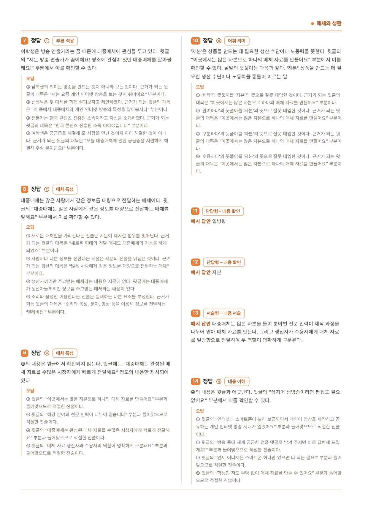 중1국어 2학기 비상(박현숙) 4-(1)매체와 생활_50문제_preview_undefined