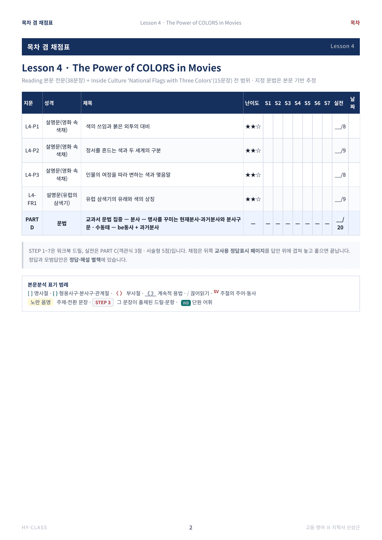 영어2 지학사(신상근) 4과 본문분석 워크북_preview_undefined