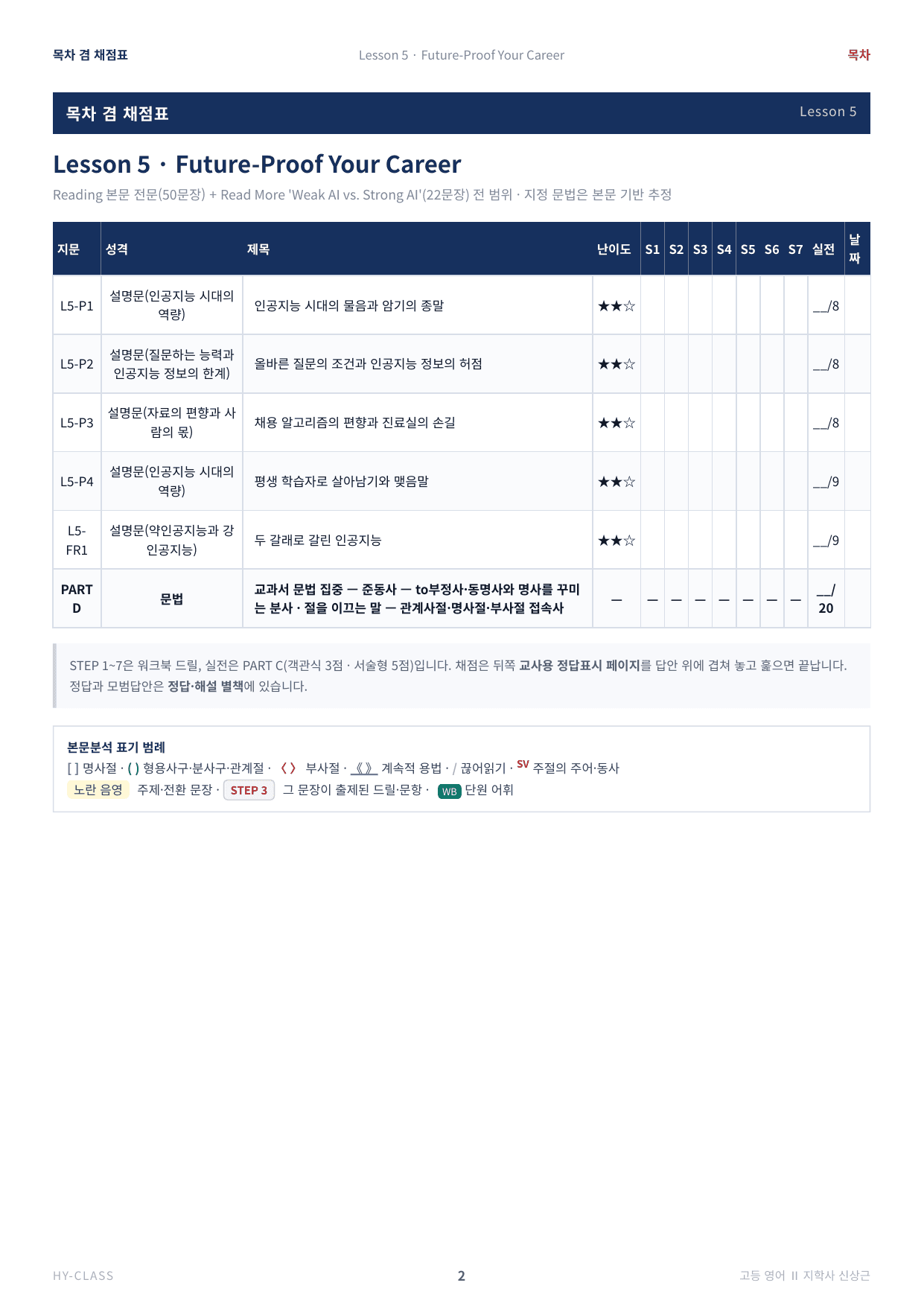 영어2 지학사(신상근) 5과 본문분석 워크북_preview_undefined
