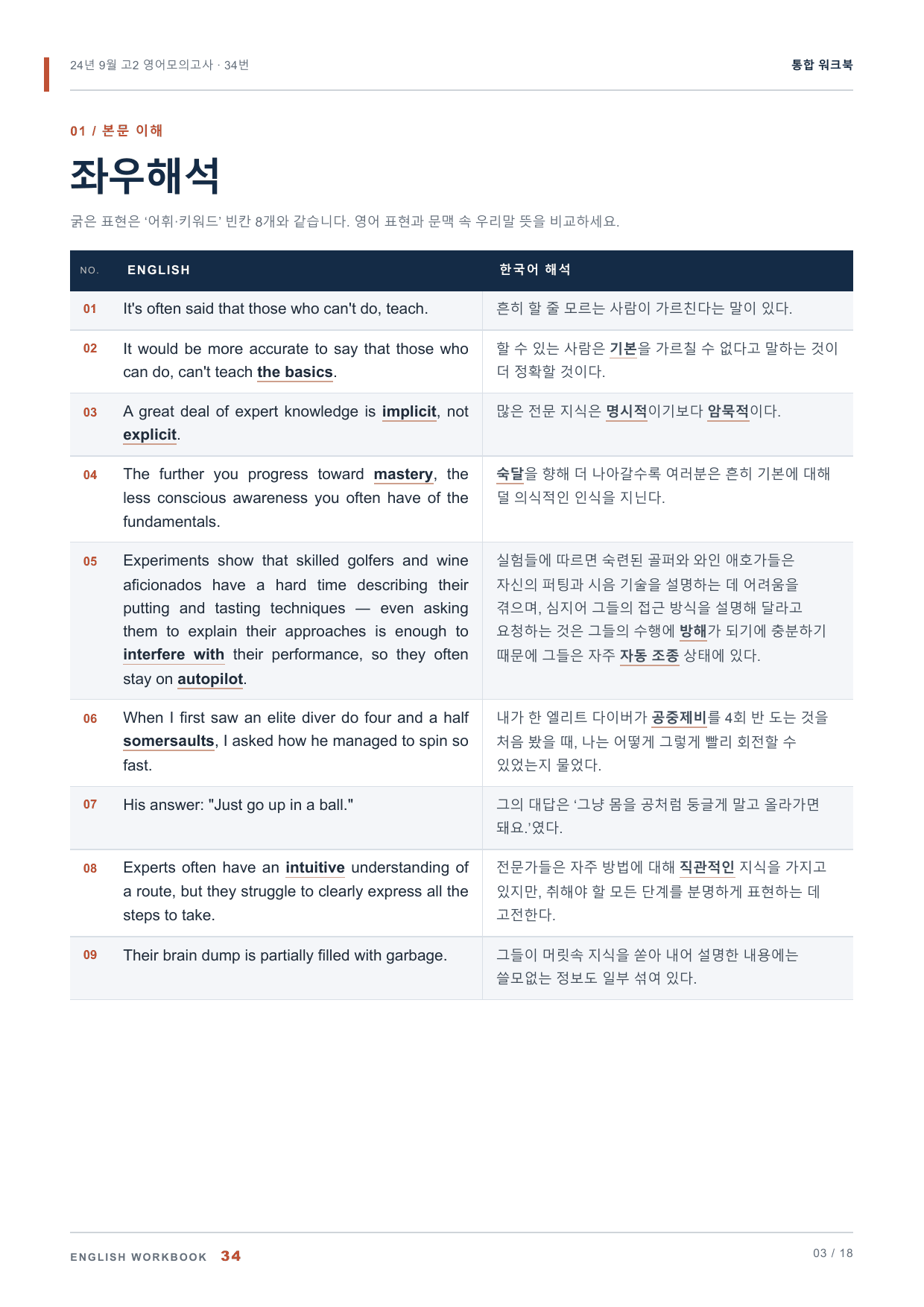 24년 9월 고2 영어모의고사 34번 통합 워크북_preview_undefined