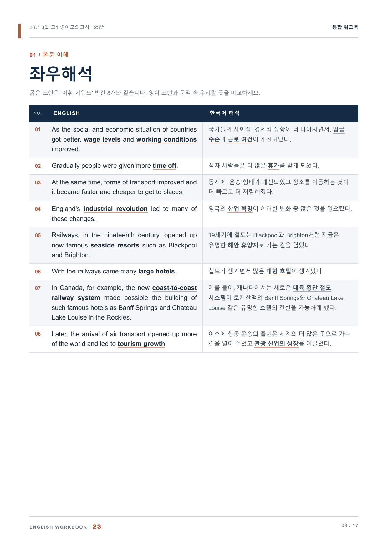 23년 3월 고1 영어모의고사 23번 통합 워크북_preview_undefined