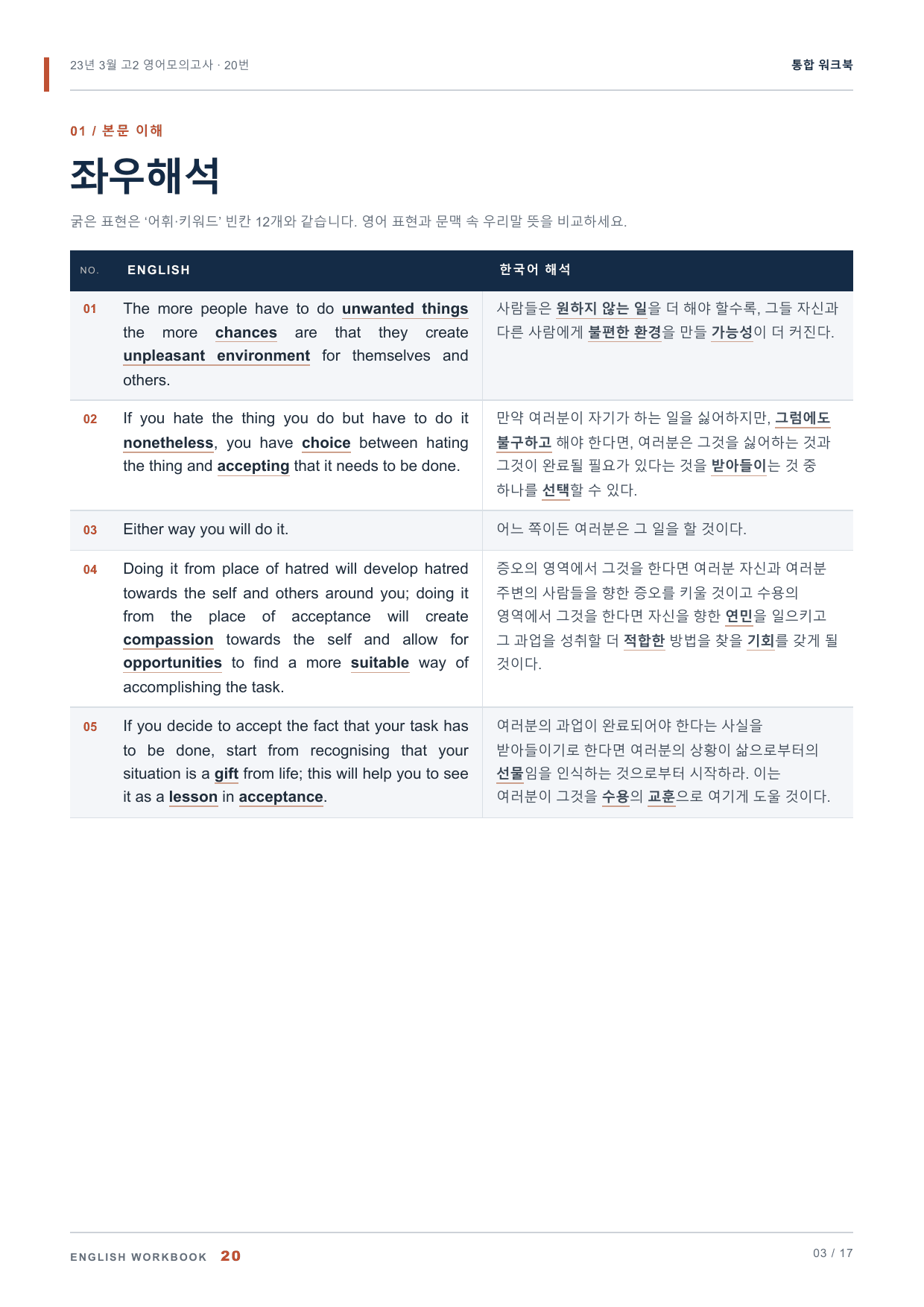 23년 3월 고2 영어모의고사 20번 통합 워크북_preview_undefined