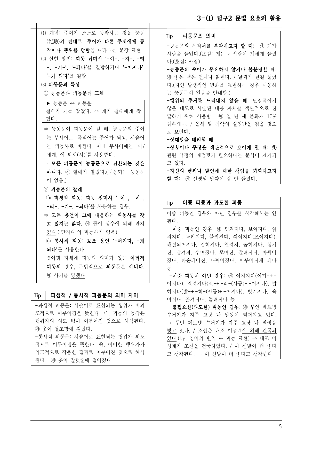 미래엔 화언 3-(1) 탐구2 문법 요소의 활용 100제_preview_undefined