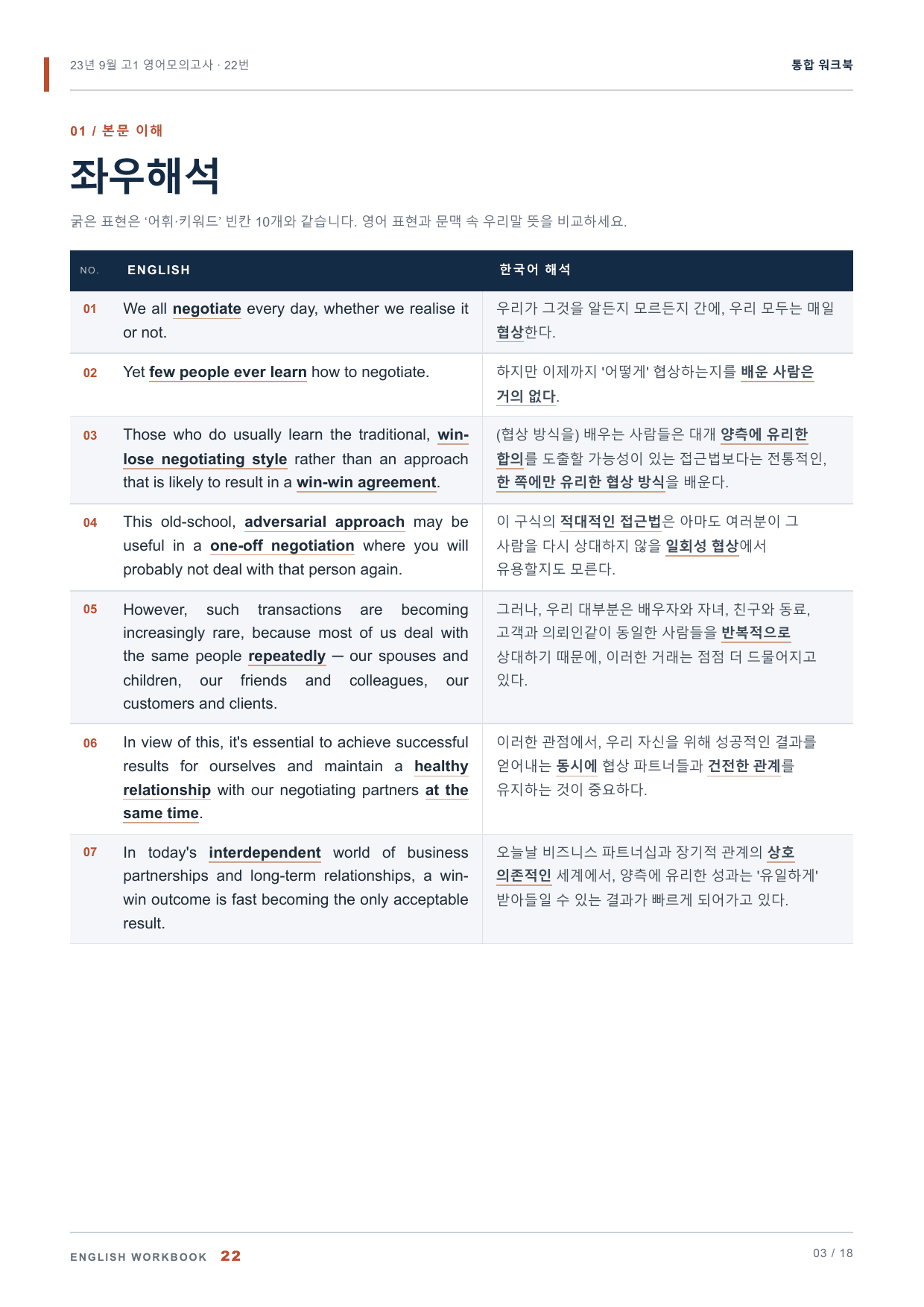 23년 9월 고1 영어모의고사 22번 통합 워크북_preview_undefined