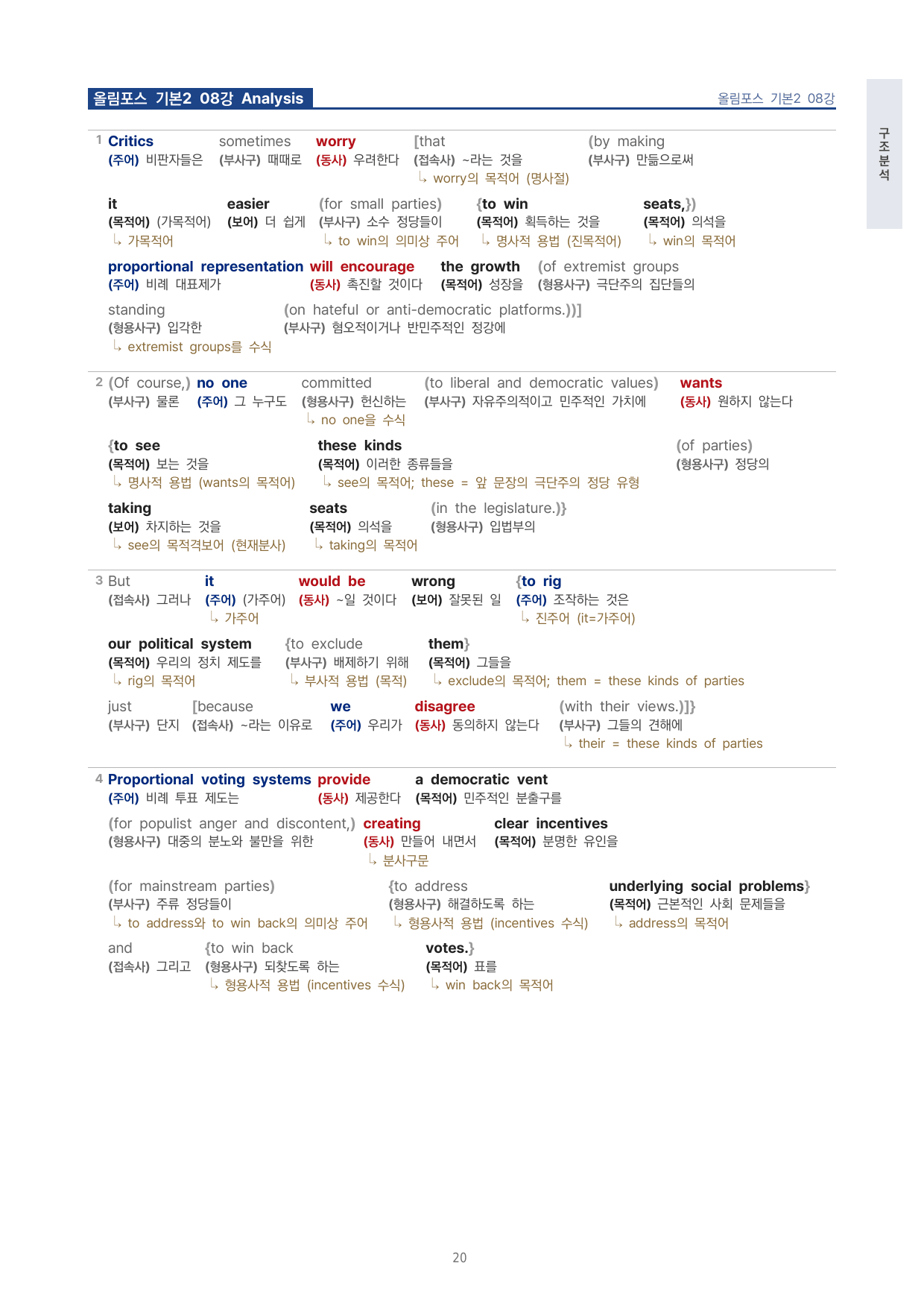 고등 올림포스 영어독해 기본2 8강 4단 분석자료 by 시대인재 이현우T_preview_undefined