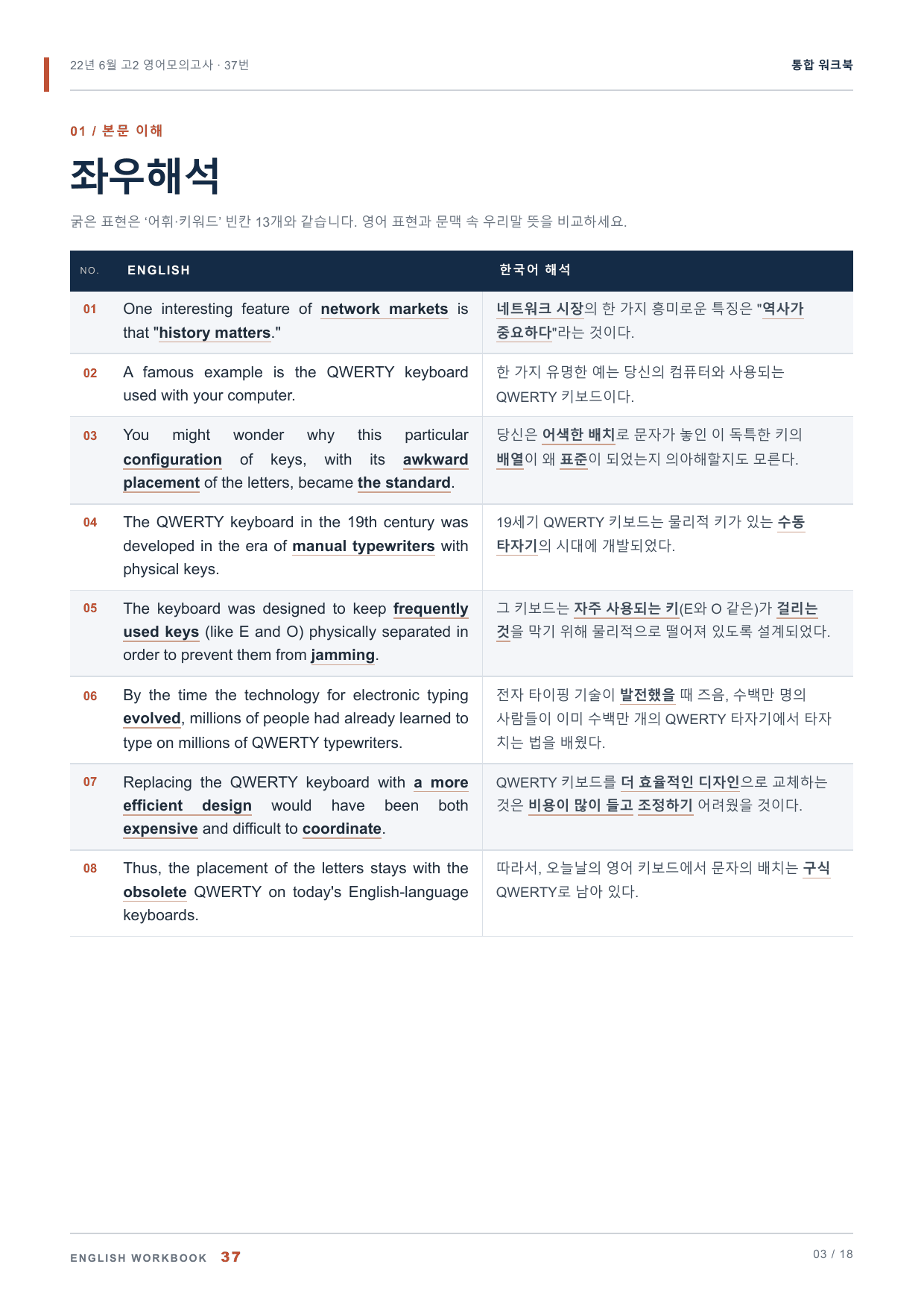 22년 6월 고2 영어모의고사 37번 통합 워크북_preview_undefined