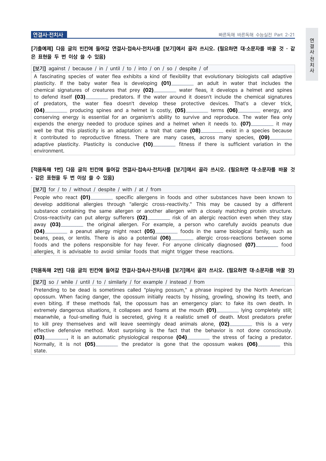 고등 능률 빠른독해 바른독해 수능실전 P2-21 워크북 by 시대인재 이현우T_preview_undefined