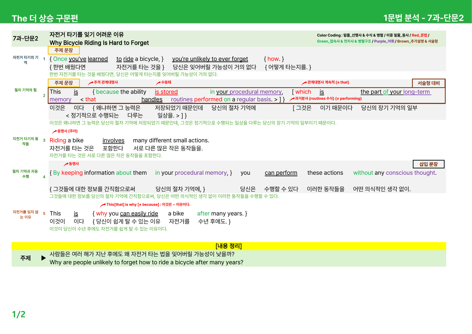 The 더 상승 구문편(2024) 7과 - 본문분석_preview_undefined