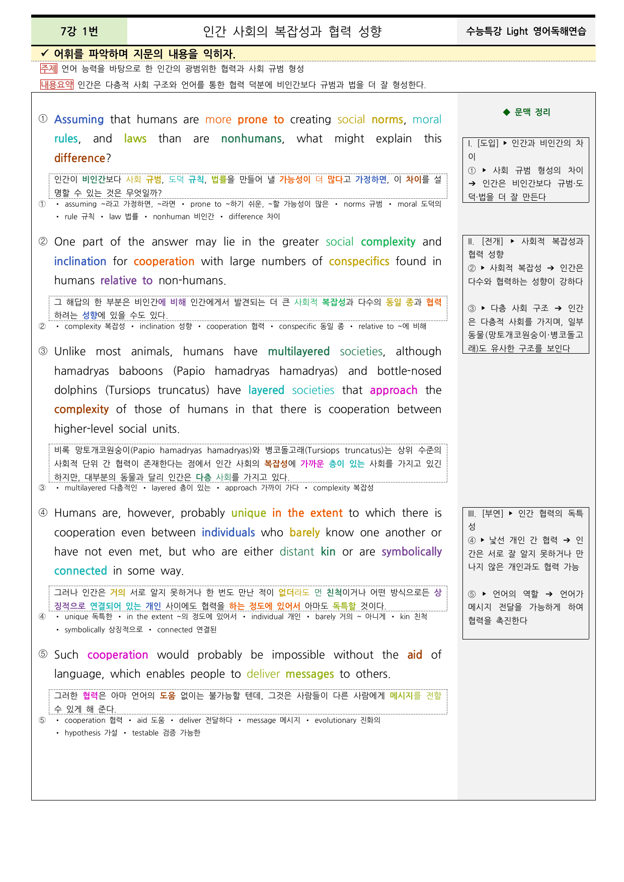 2026수능특강Light영어독해연습 7강 본문분석+워크북(동의어,반의어)_preview_undefined