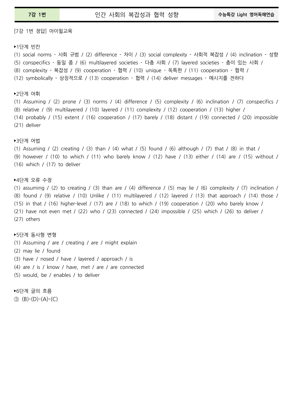 2026수능특강Light영어독해연습 7강 본문분석+워크북(동의어,반의어)_preview_undefined