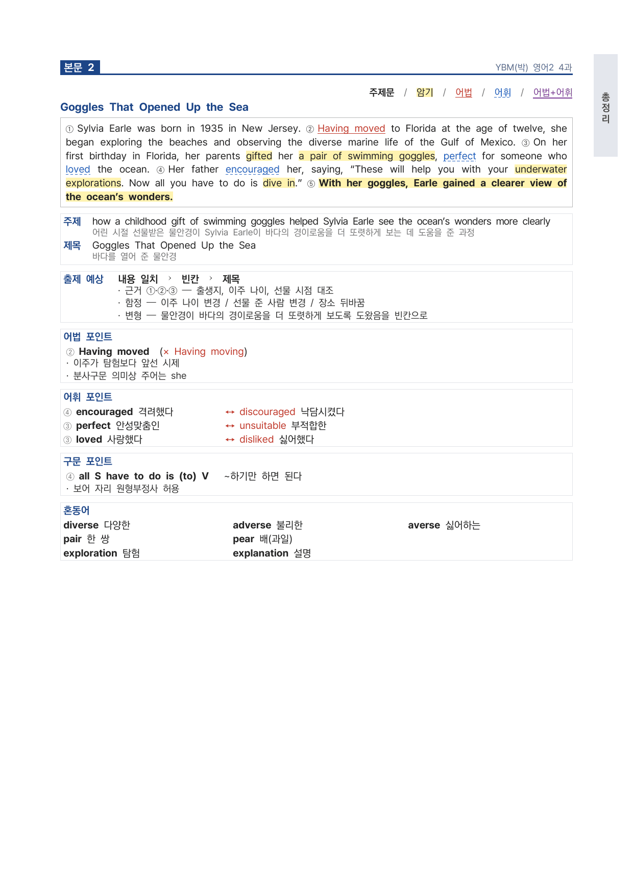 고2 고등 영어 II YBM(박) 4과 파이널 by 시대인재 이현우T_preview_undefined